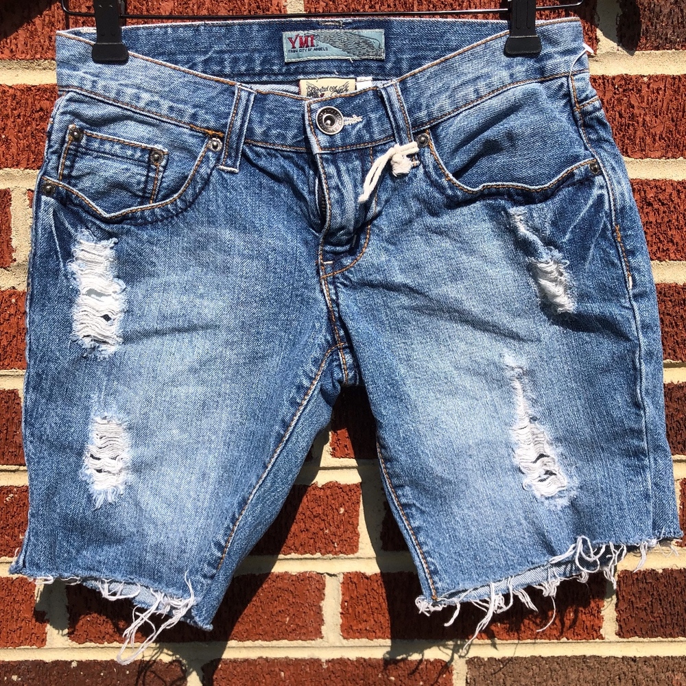 Buy 2 Get 1 Free: YMI Long Jean Shorts